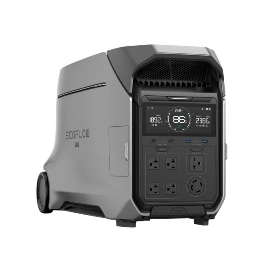 EcoFlow DELTA Pro 3 with 400W Solar Panel and Transfer Switch A510A portable power station