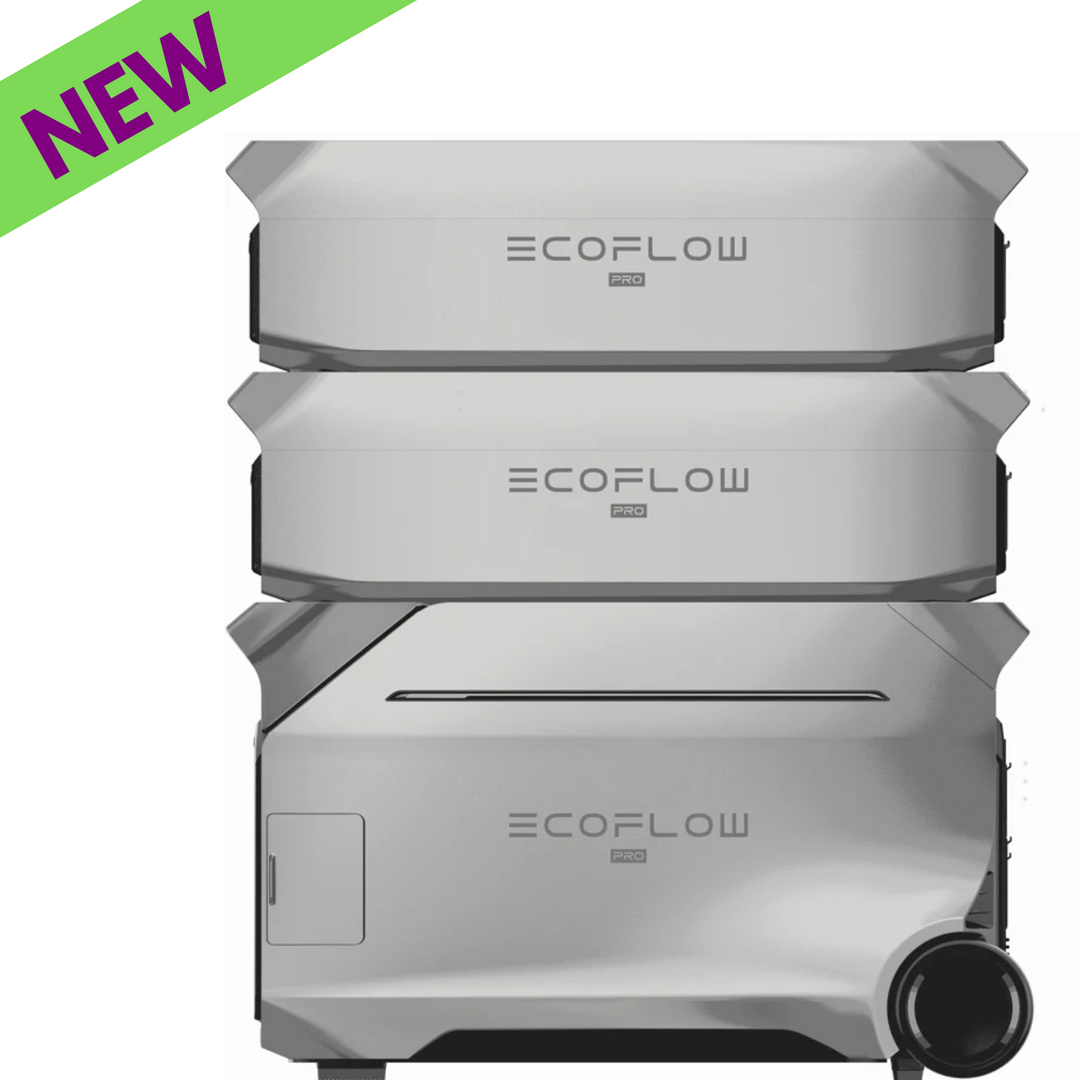 EcoFlow DELTA Pro 3 Power Station+ 2*Delta Pro 3 Smart Extra Battery LED Display with a new label