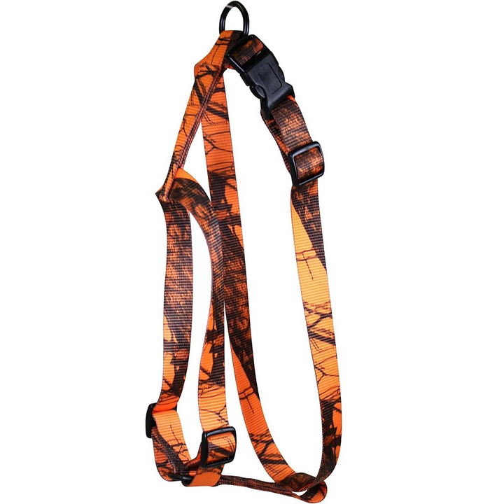 Omnipet Omnipet Kwik Klip Nylon Harness 5/8" 1 Ply Mossy Oak Blaze Orange Camo