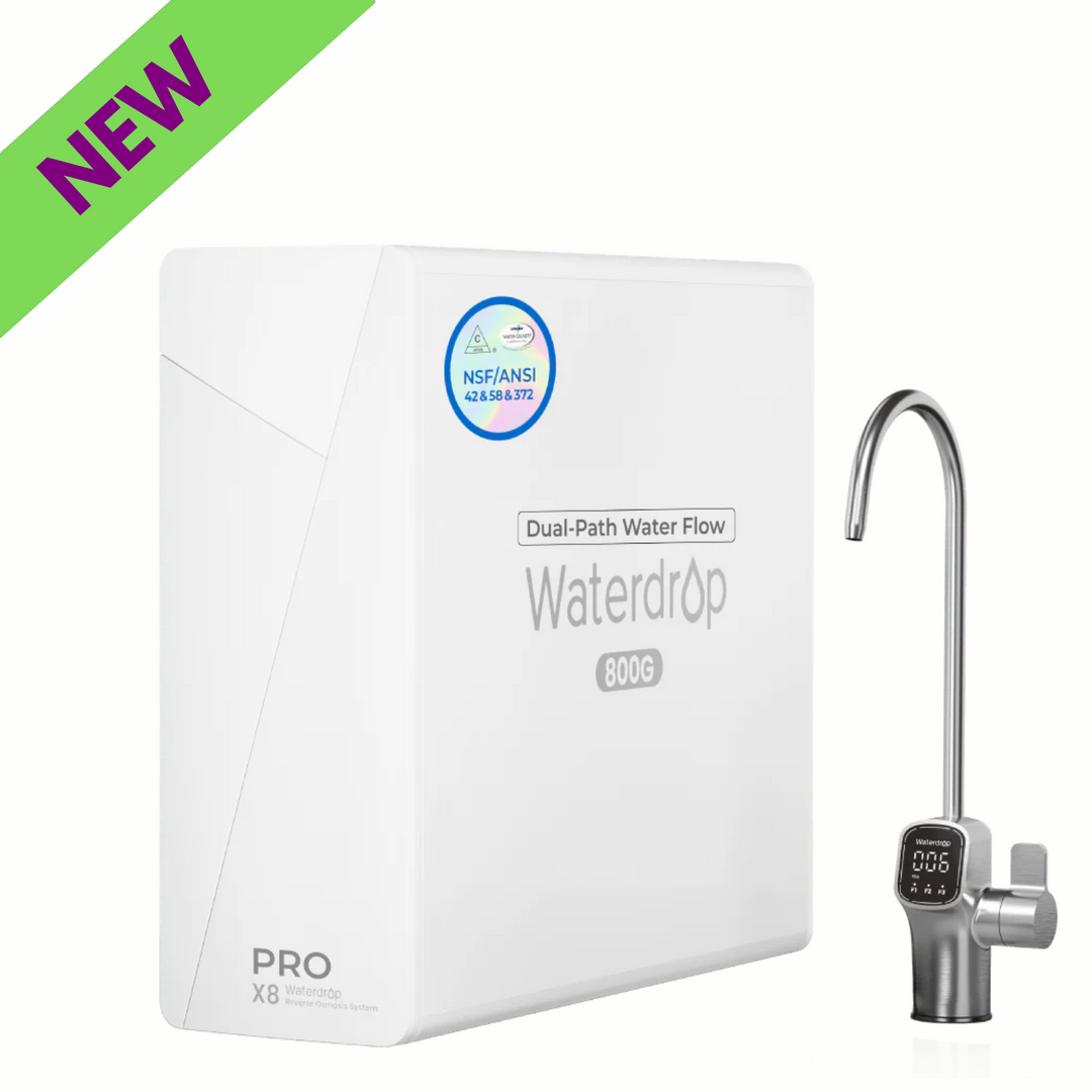 Waterdrop X Series Dual Flow Reverse Osmosis System 800GPD Tankless X8-PRO Filter