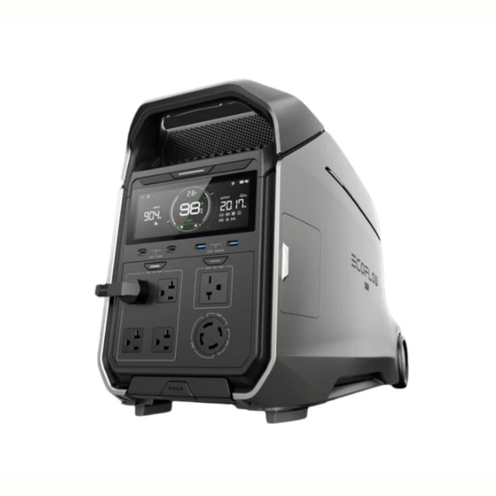 EcoFlow DELTA Pro 3 Portable Power Station with display and multiple output ports