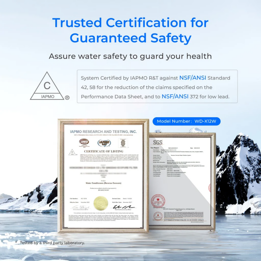 Waterdrop X Series Dual Flow Reverse Osmosis System X12-PRO Water Filter Unit