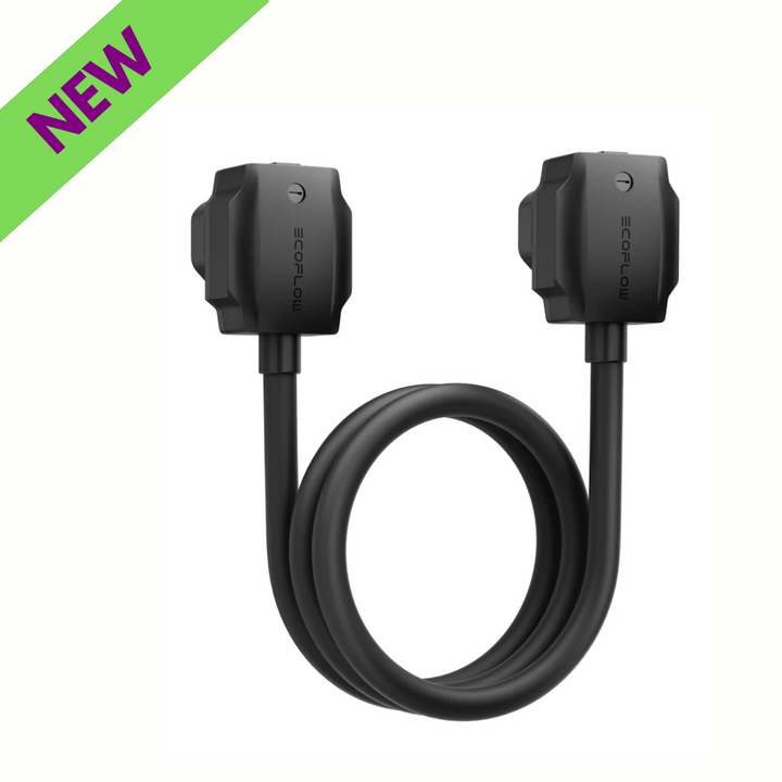 EcoFlow Power Input Output Cable Adapter for Portable Power Station, new product with dual connectors.