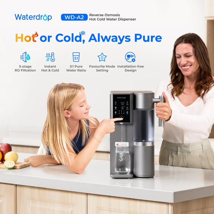 Waterdrop A2 Reverse Osmosis Water Dispenser Hot and Cold Countertop System