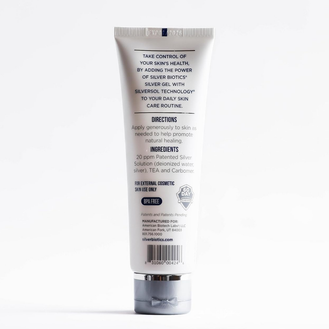 American Biotech Labs Silver Biotics Silver Gel 20ppm4Oz Antibacterial