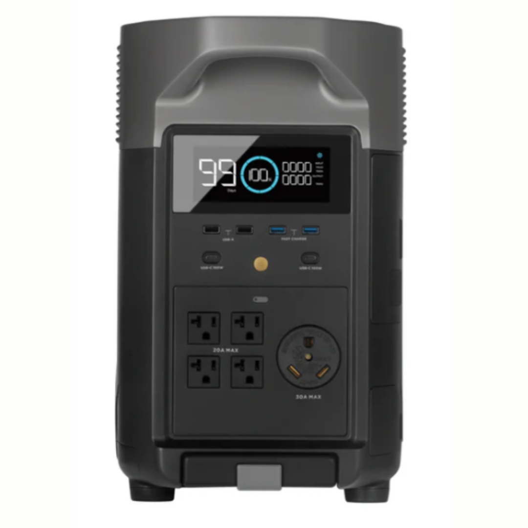 EcoFlow DELTA Pro Portable Power Station 3600W + Remote Control+ EV Adapter