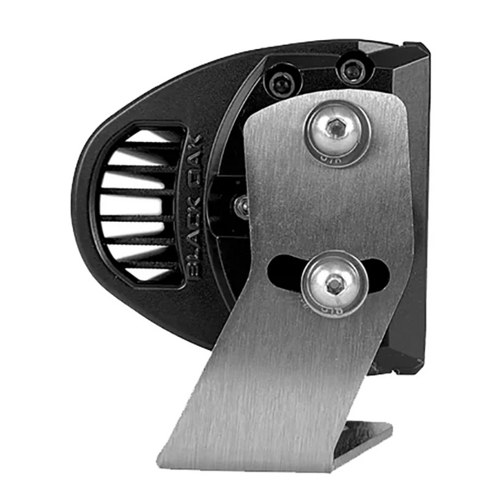 Black Oak LED Pro Series 3.0 Double Row 4" Light Bar Flood Optics Black Housing