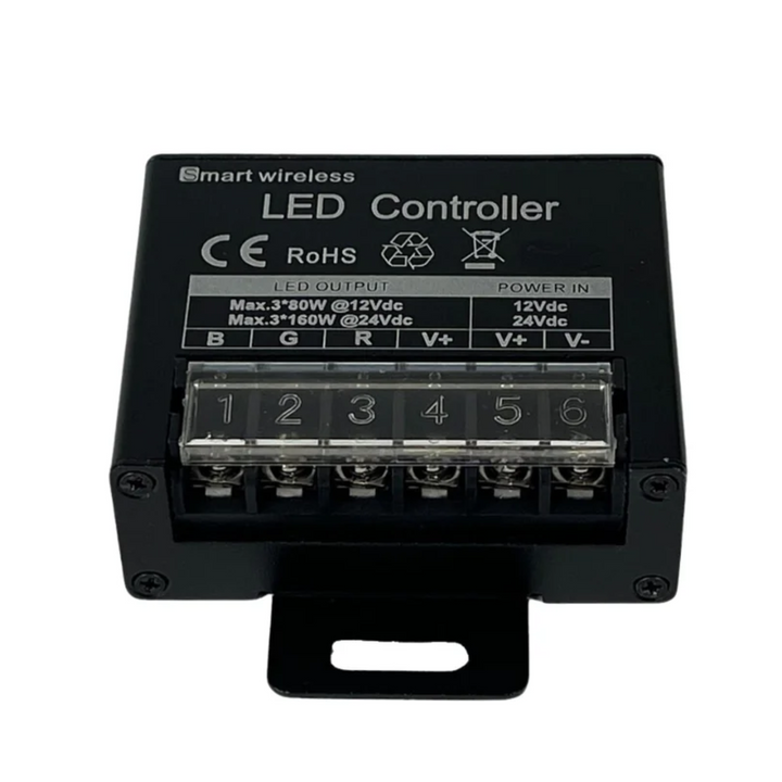 Black Oak LED RGB Controller With Wireless Remote New