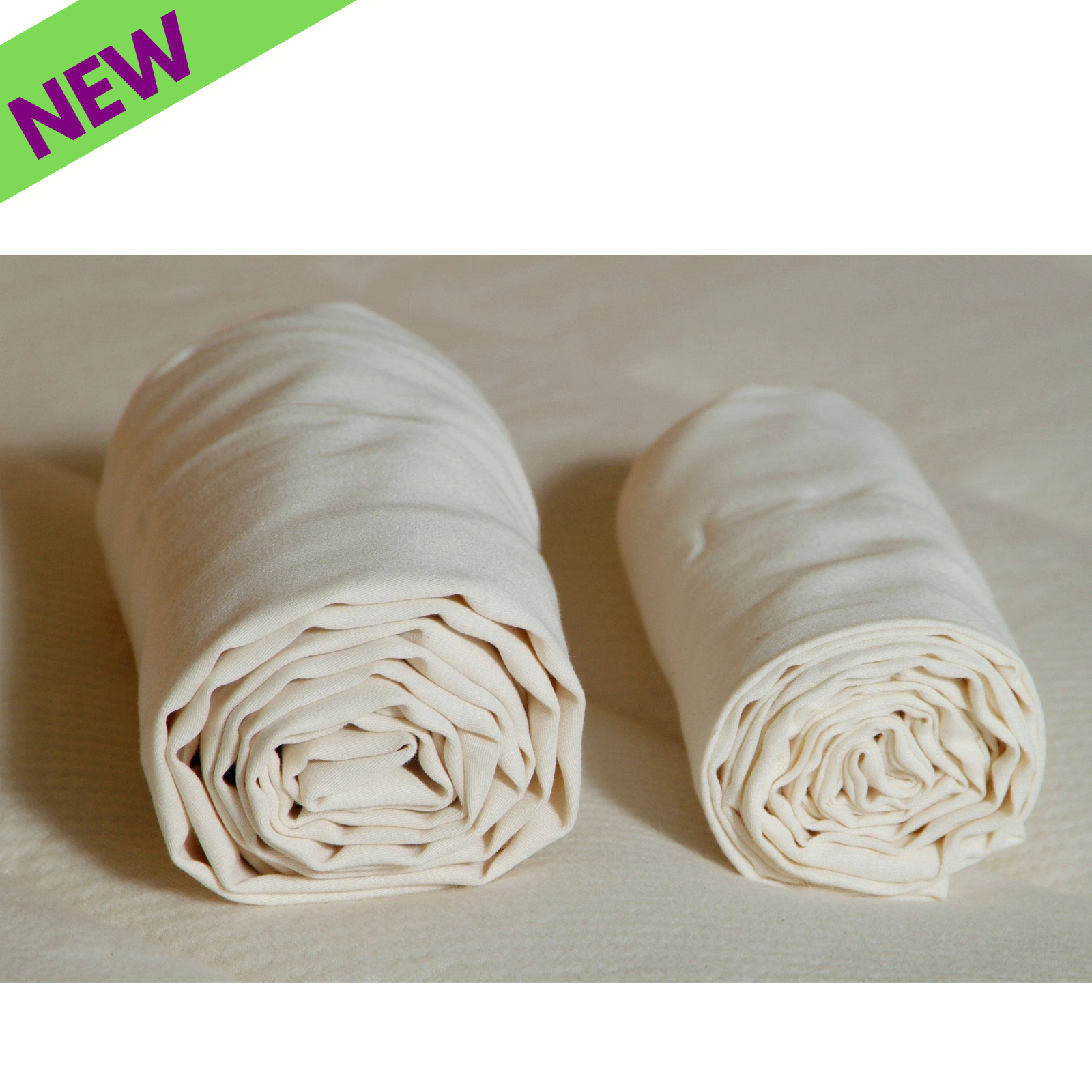 Holy Lamb Organics Body Pillow Cases & Covers natural envelope style, rolled up in two sizes, 11"x43".