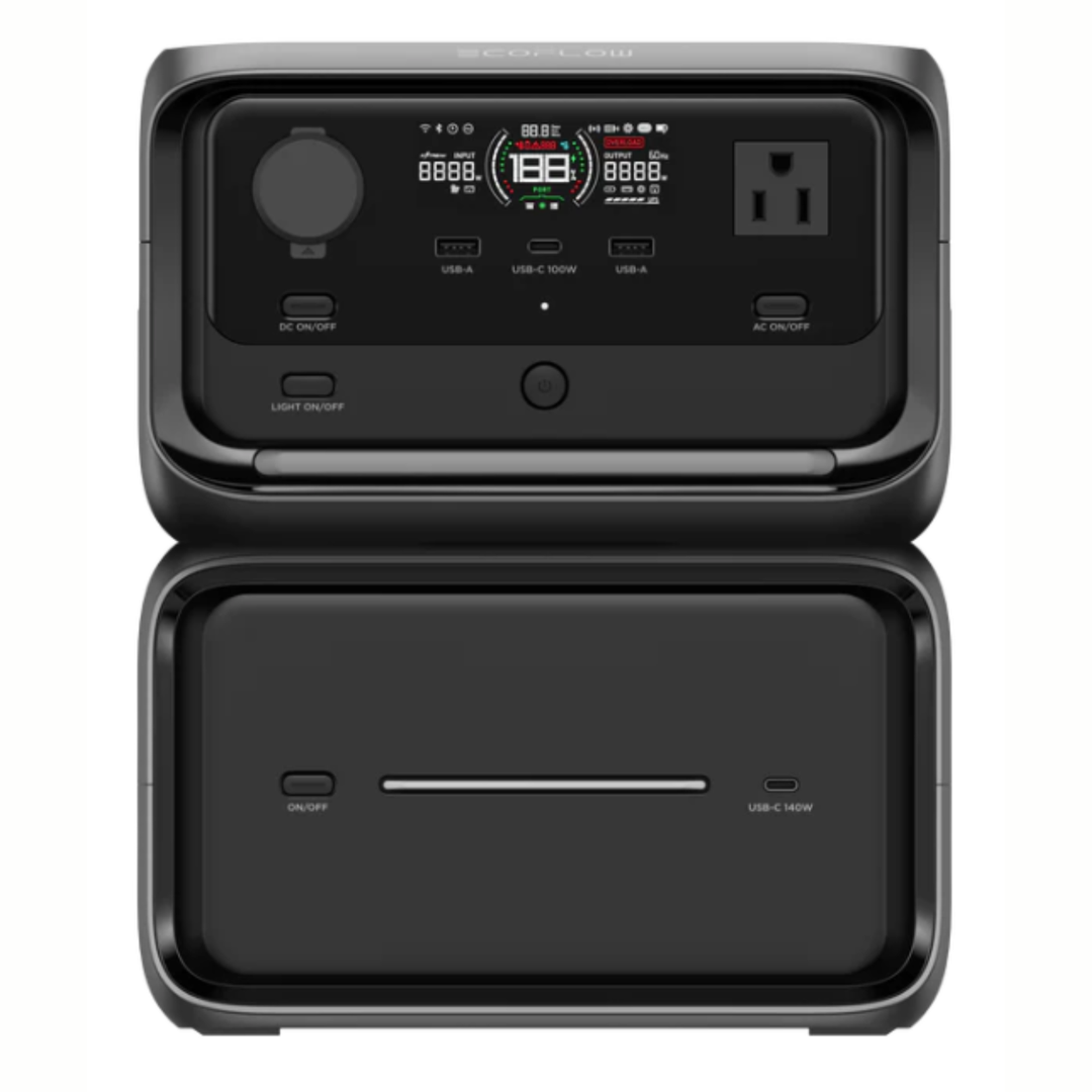 EcoFlow RIVER 3 Max Plus Portable Power Station with Qty 1 of 220W Solar Panel