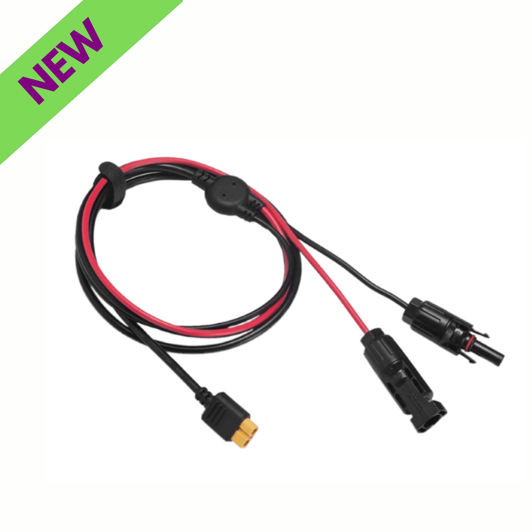 EcoFlow Solar to XT60i Charging Cable 2.5M Efficient Durable for Portable Power with new label