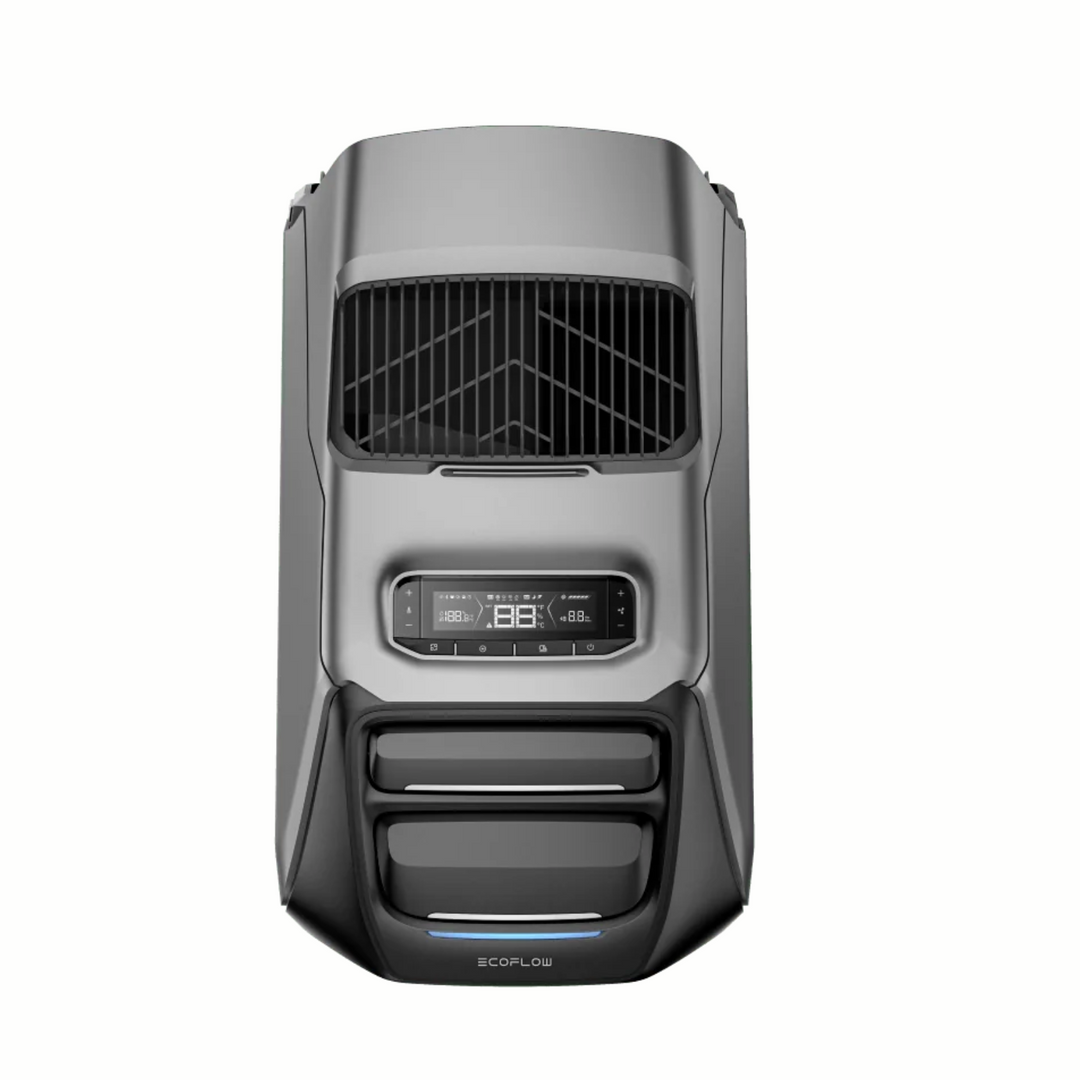 EcoFlow WAVE 3 Portable Cools &amp; Heats unit with display and air vents, ideal for efficient cooling and heating.