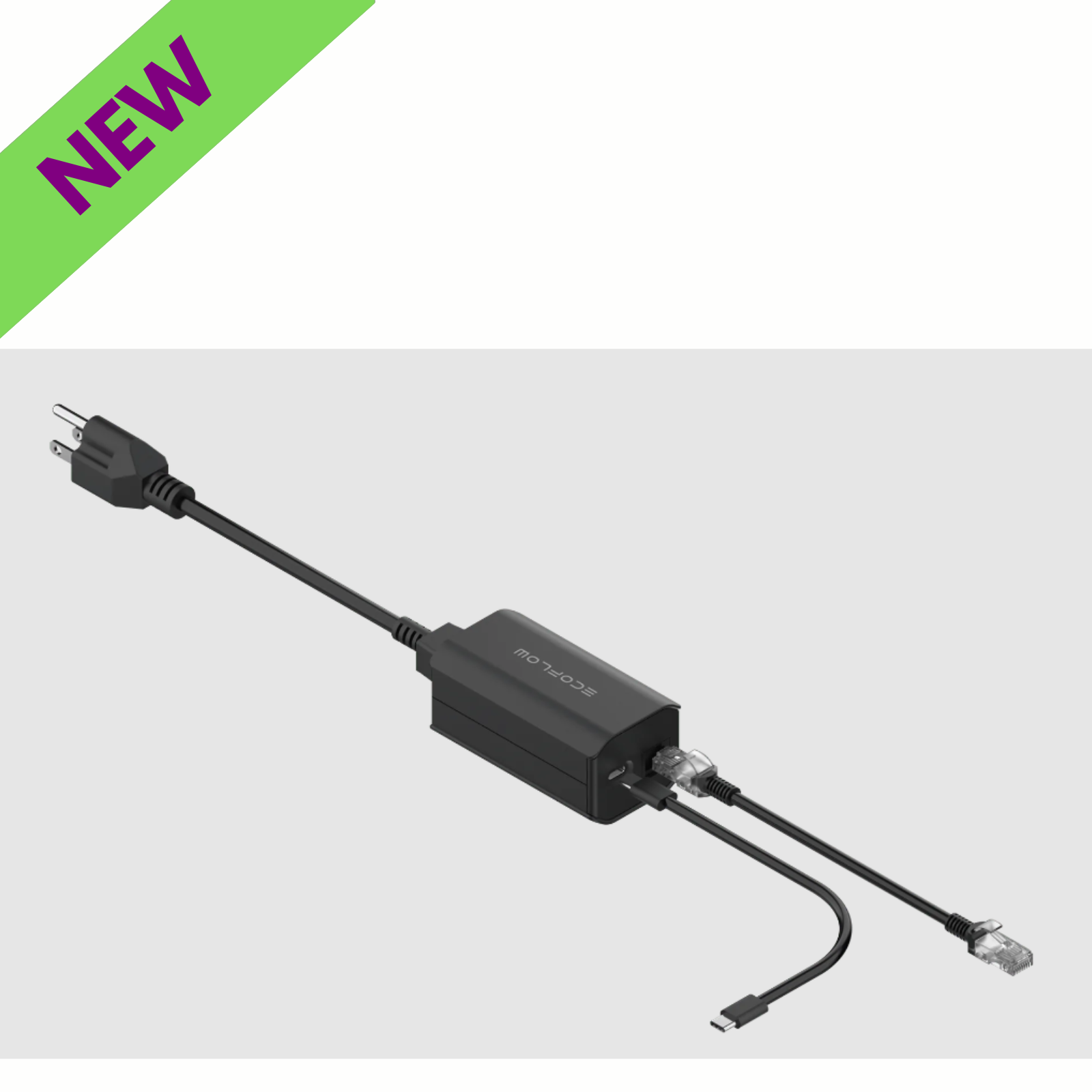 EcoFlow Grounding Adapter for Portable Power Stations 11.8" x 11.8" x 1.57" with new features.