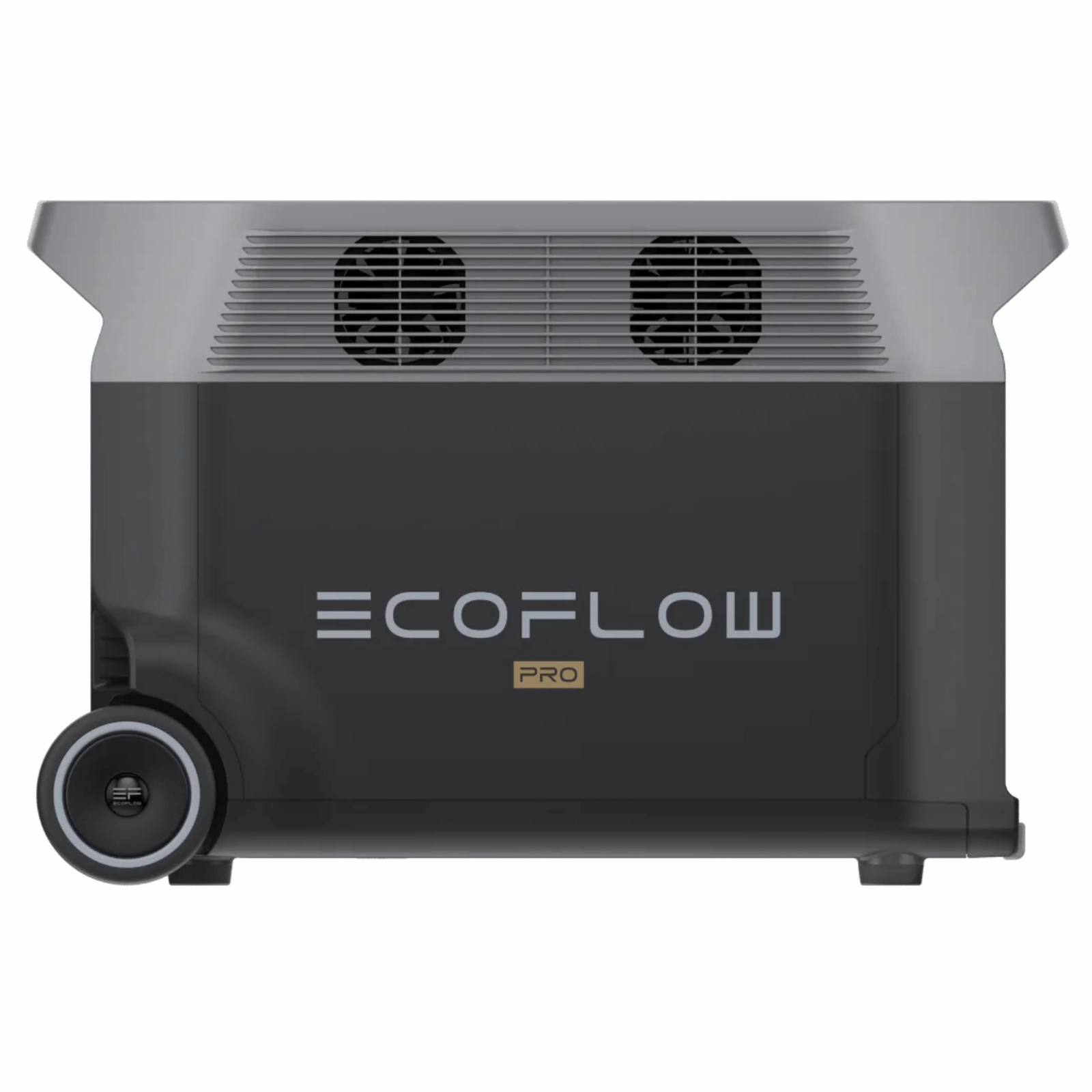 EcoFlow Qty 2 DELTA Pro Power Station Reliable Backup Portable Energy with wheels for easy transport.