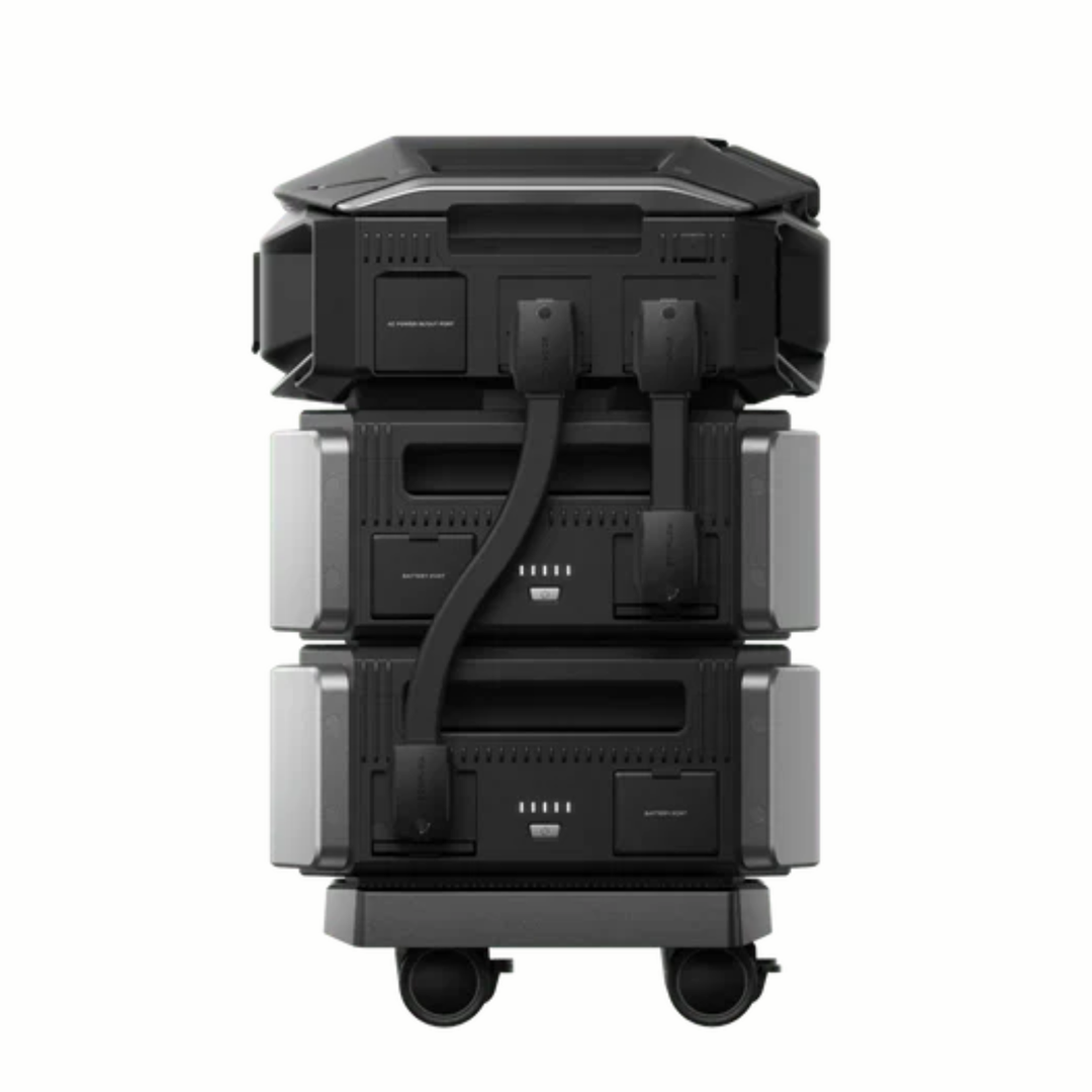 EcoFlow DELTA Pro Ultra X Inverter with two batteries and solar panel compatibility