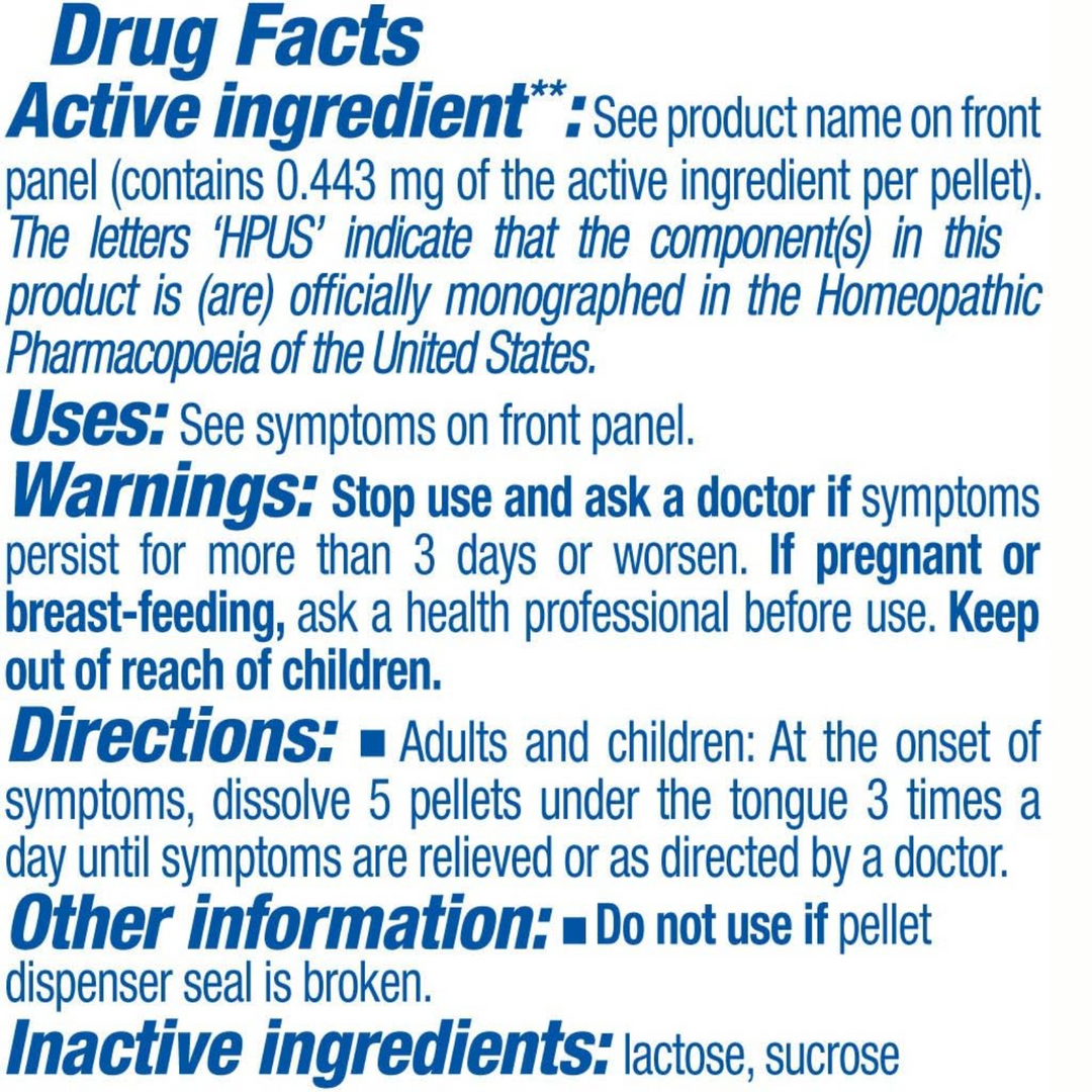 Boiron Laboratories Arnica Montana 30C drug facts, active ingredients, directions, and warnings for effective pain relief.