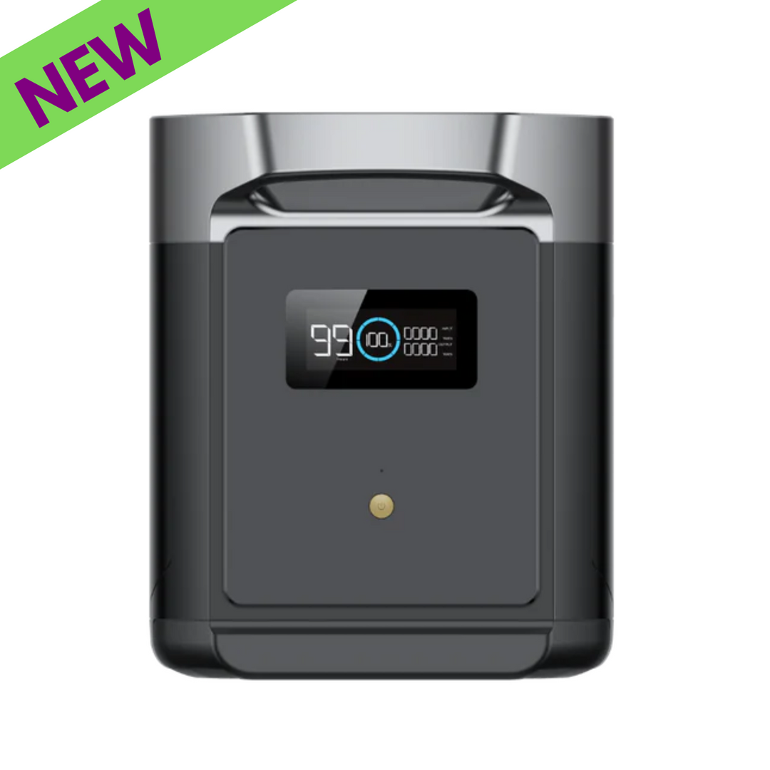 EcoFlow DELTA 2 Max Smart Extra Battery 2048Wh LFP 51.2V 3200W Max New with digital display