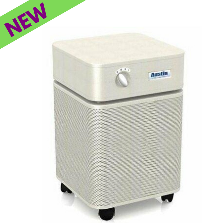 Austin Air HEPA Healthmate Plus Machine HM450 Sandstone air purifier with new label