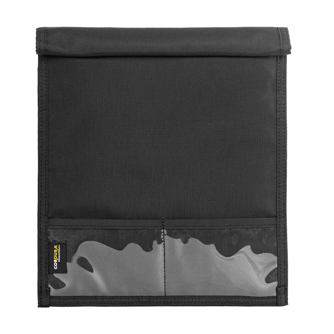 Faraday Jacket Pro Cordura tablet bag with magnetic closure in black, designed for privacy protection, 9 x 10.5 inches.