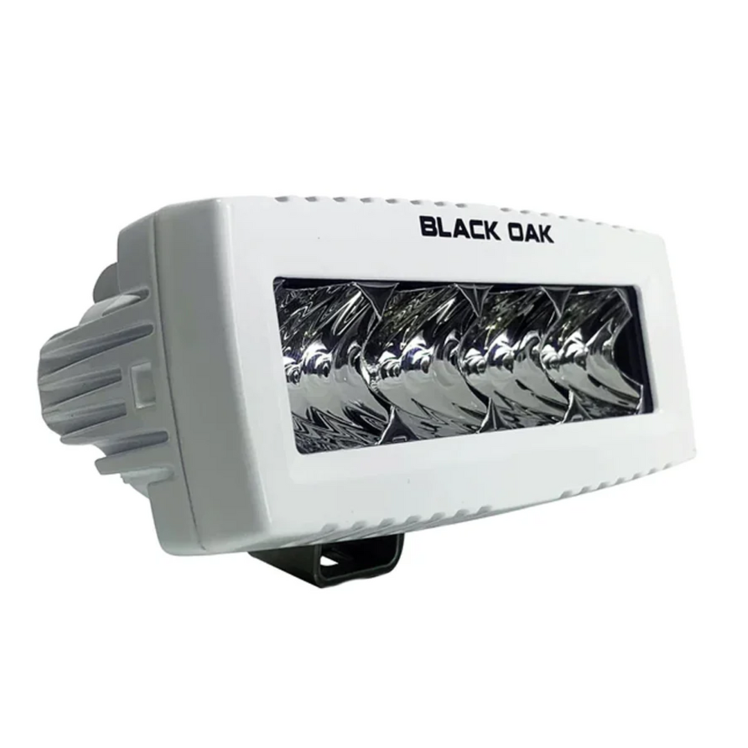 Black Oak LED 4" Marine Spreader Light Flood Optics White Housing