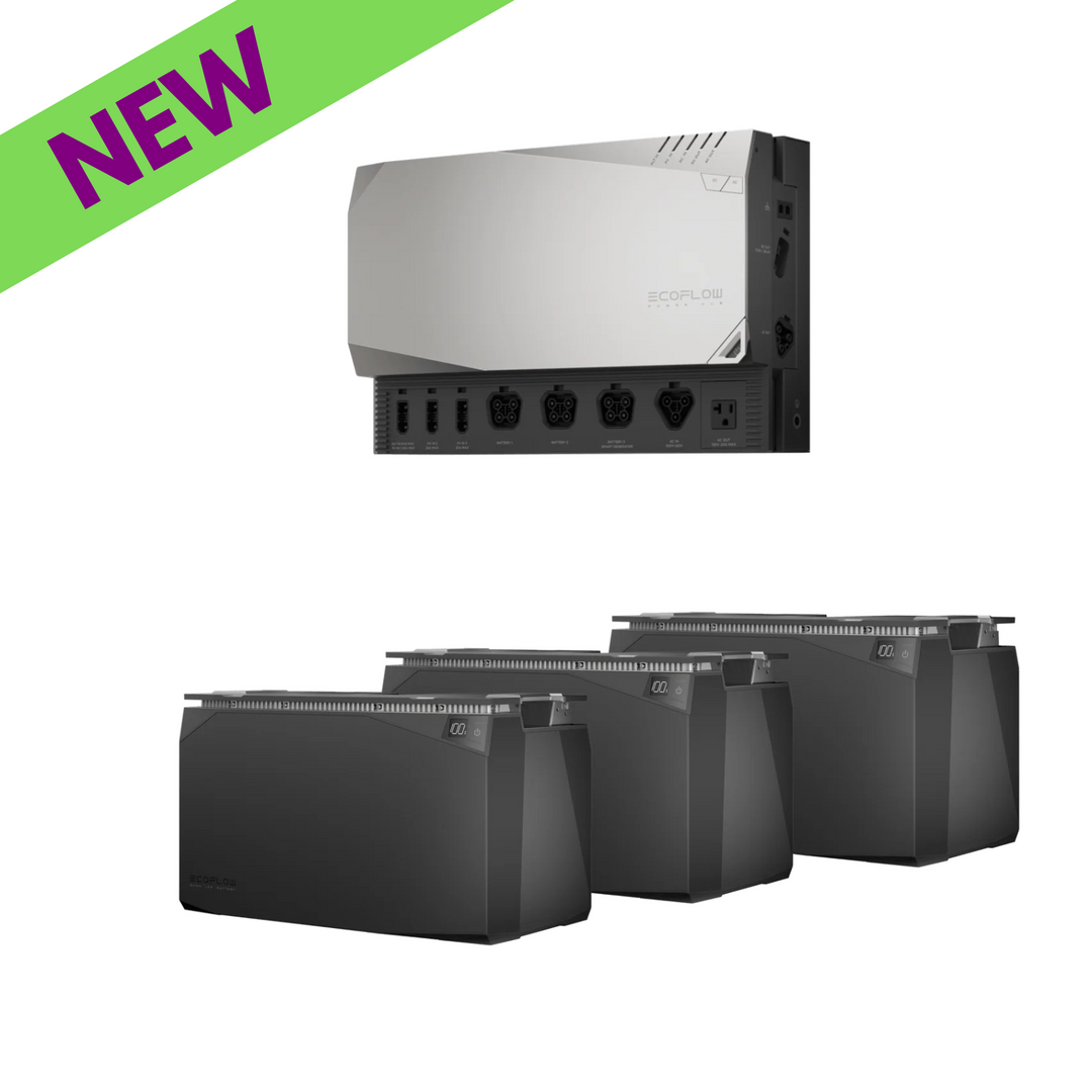 EcoFlow 15kWh Power Get Set Kit The Ultimate Reliable Off Grid Energy Solution with inverter and battery units.