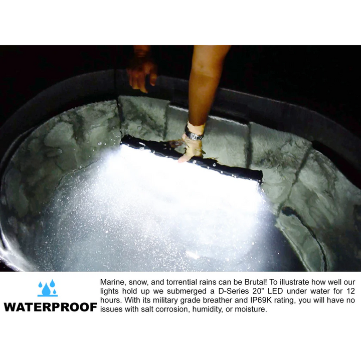 Black Oak LED Pro Series 3.0 Single Row 30" Light Bar Combo Optics Black Housing