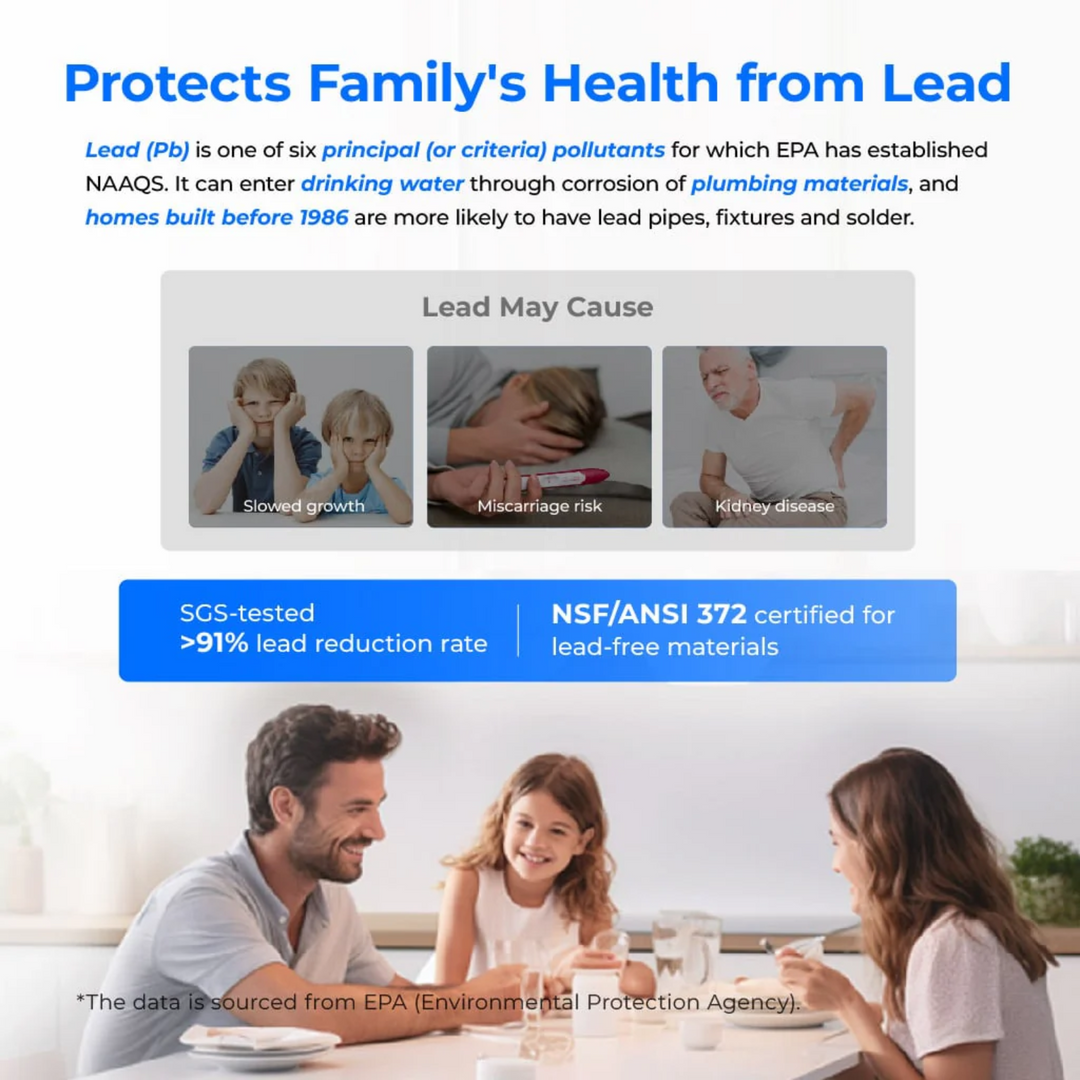 Waterdrop X Series Reverse Osmosis System Flow Tankless Under Sink X10 Filter