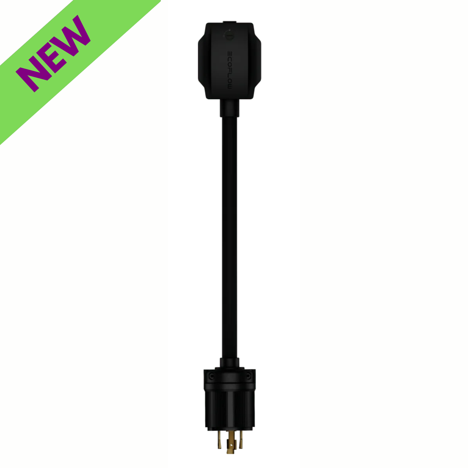 EcoFlow AC Generator Charging Adapter Efficient Power Solution 1.6 ft Length with new label