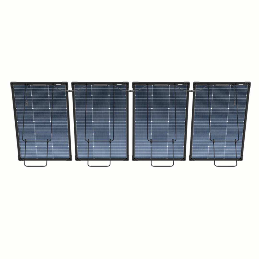 EcoFlow Four 125W Bifacial Modular Solar Panel for Efficient Energy Solutions, showcasing durable design and innovative technology.