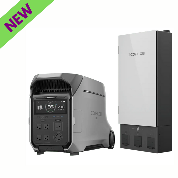 EcoFlow DELTA Pro 3 Power Station and Smart Home Panel 2 showing new features and sleek design.