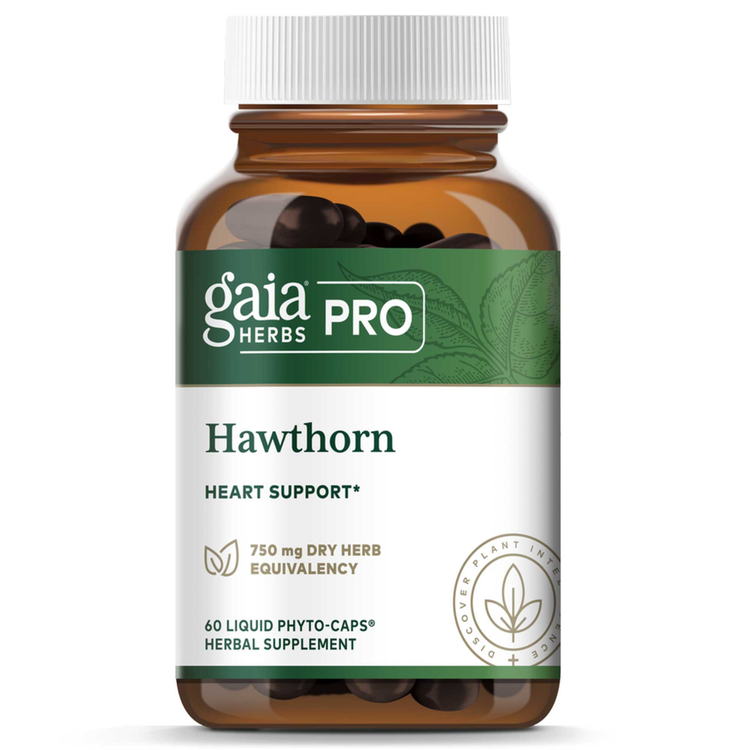 Gaia Herbs Hawthorn 60 Caps Cardiovascular and Heart Health Support
