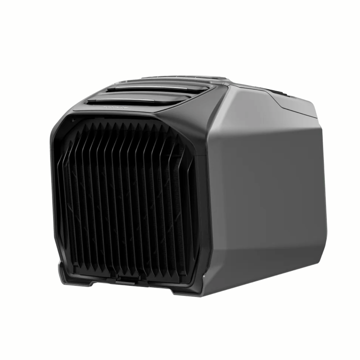 EcoFlow WAVE 3 Portable Air Conditioner + Qty 2 WAVE 3 1024Wh Add-on Batteries in sleek design.