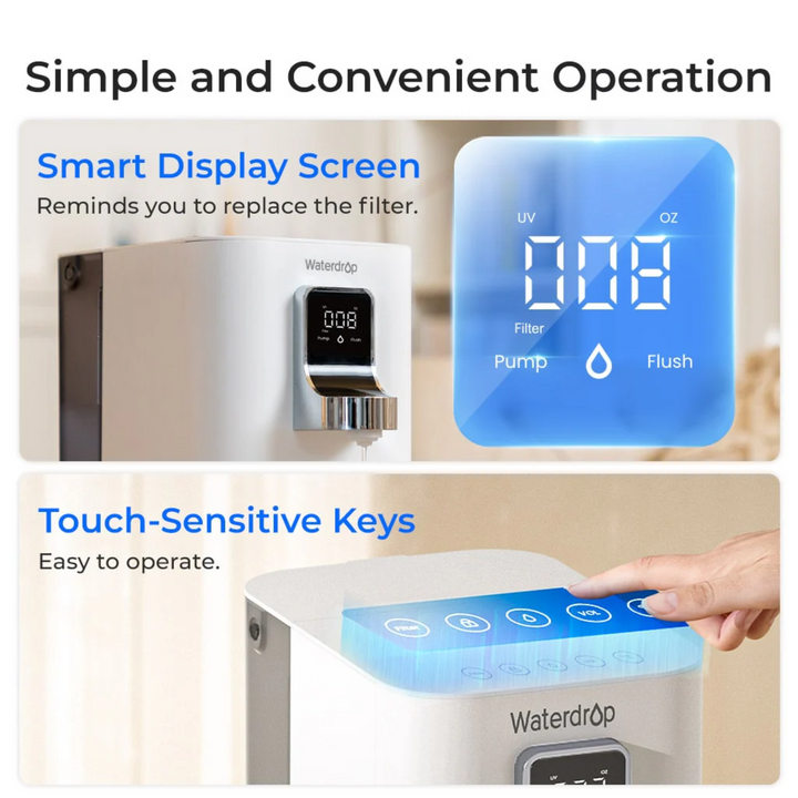Waterdrop K19-H Instant Hot Countertop Reverse Osmosis 3:1 Water Filter System