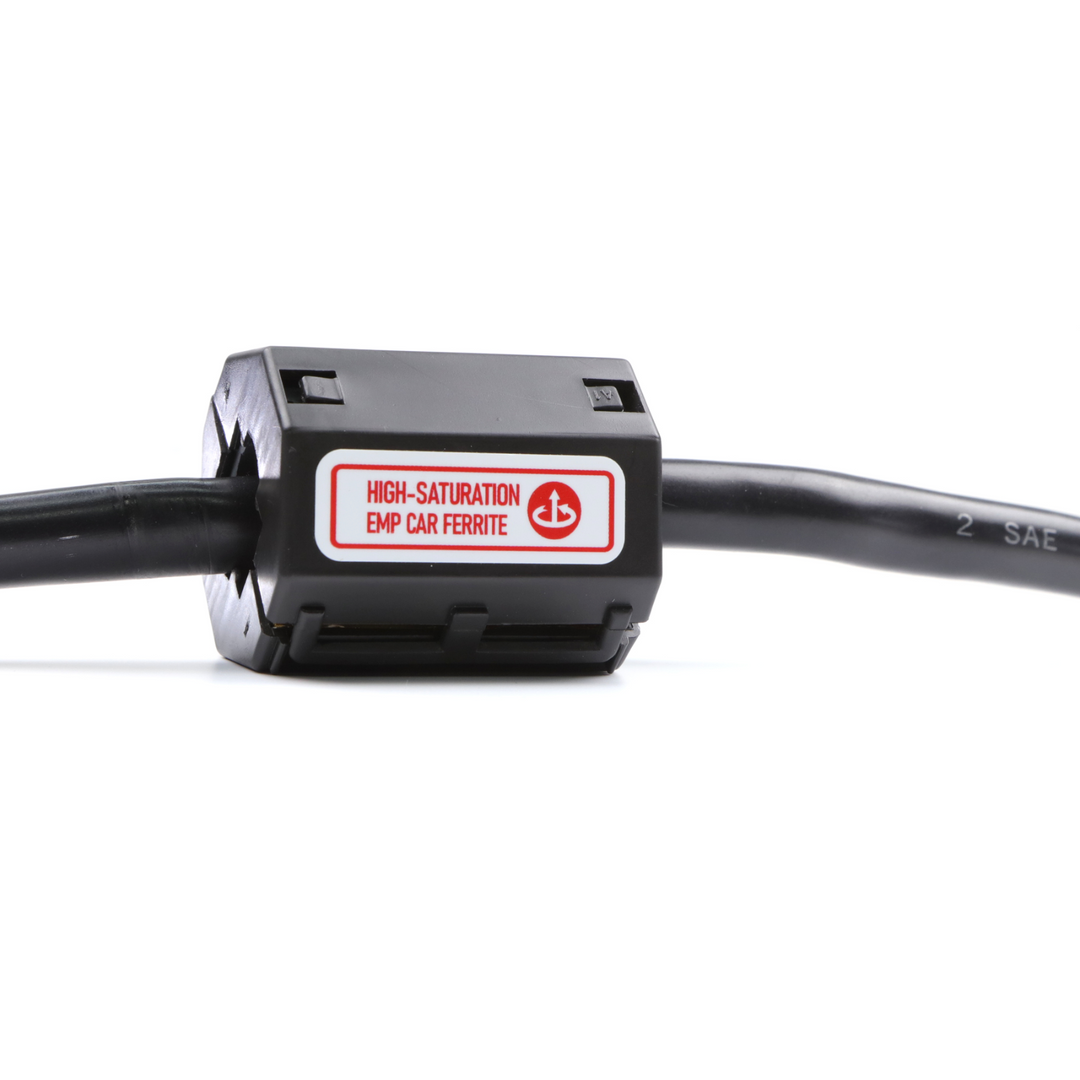 Faraday DEFCON Vehicle Plus EMP Vehicle Protection kit showing high-saturation EMP car ferrite component for advanced security.