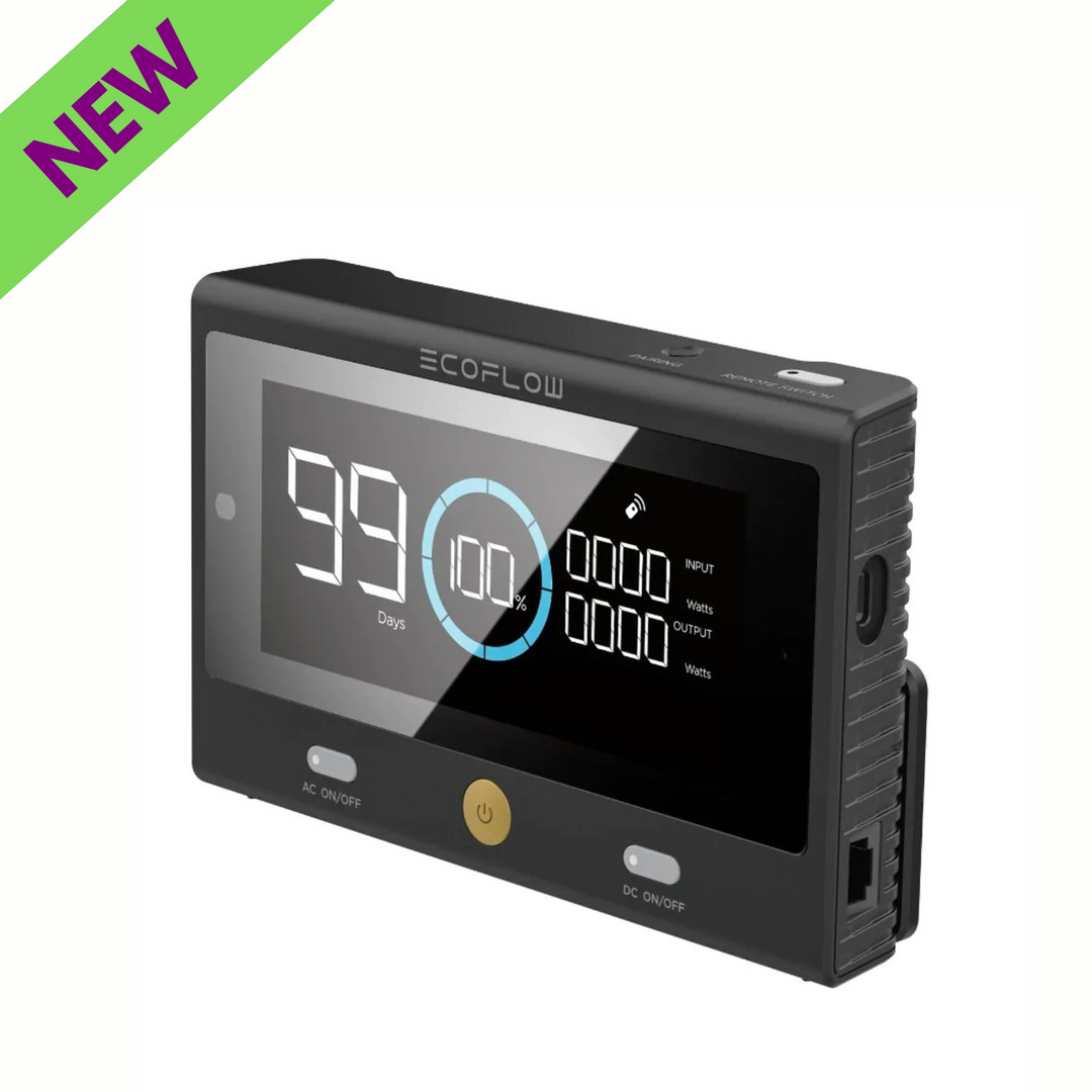 EcoFlow DELTA Pro Remote Control To Monitor with Bluetooth for Power Stations shown in a sleek design.