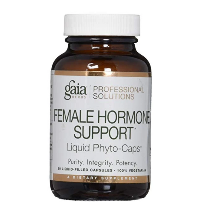 Gaia Herbs Female Support Formula 60 LqPhytoCaps, dietary supplement for hormone balance and women&