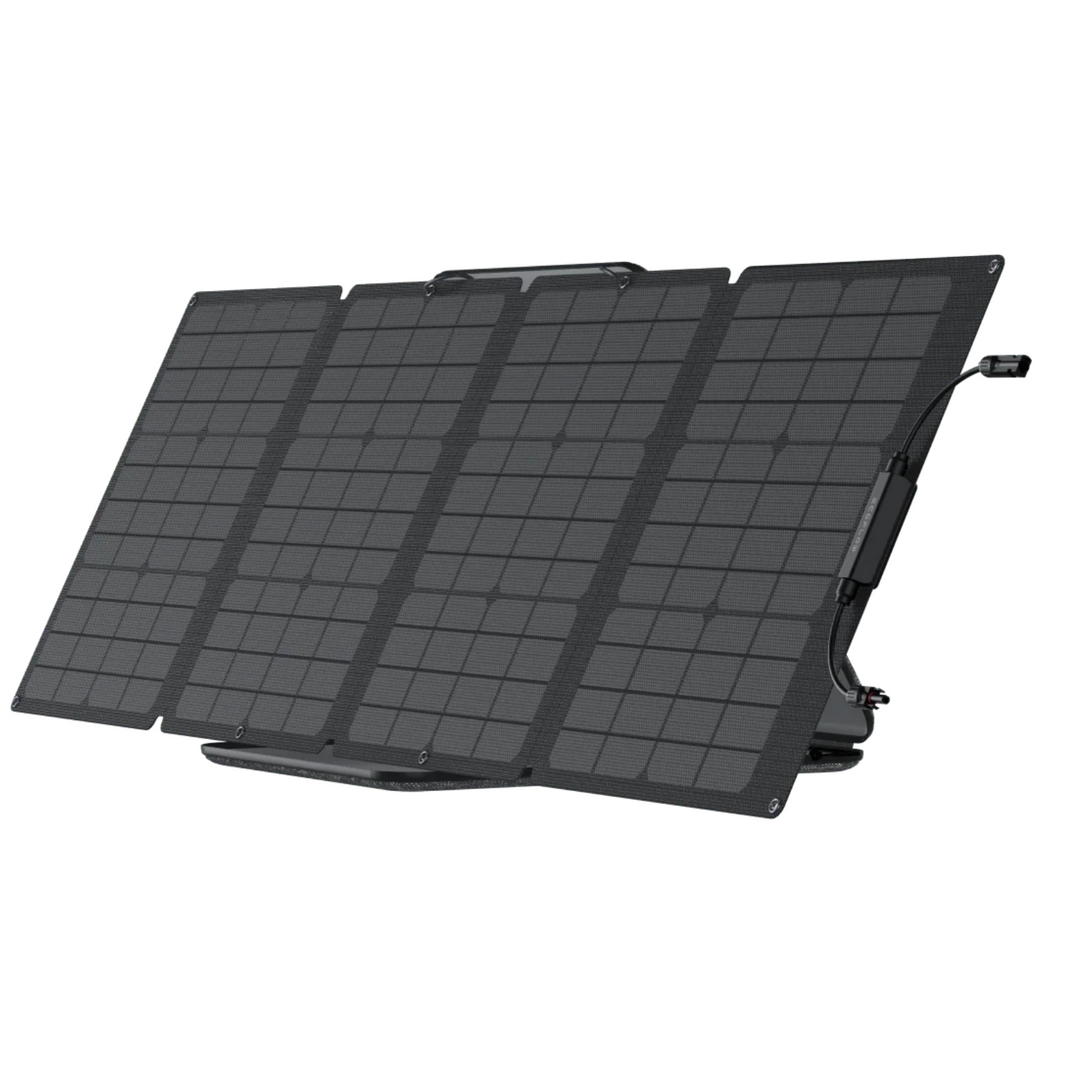 EcoFlow 110W Portable Solar Panel for Outdoor Power Stations and Waterproof Use, perfect for outdoor adventures.
