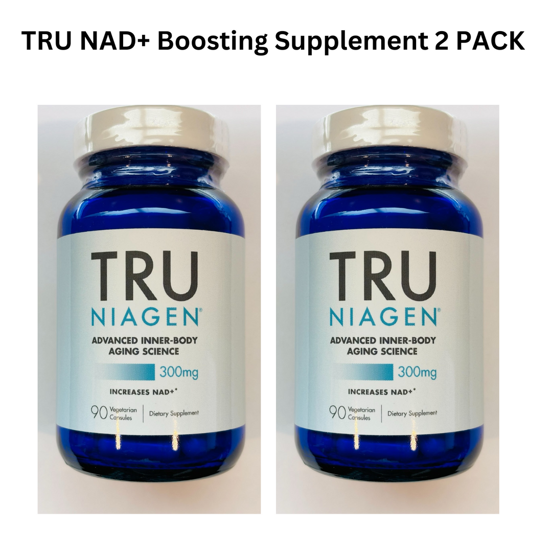 Tru Niagen Boosting Supplement Cellular Energy 300mg  90 Vegetarian Caps 2 PACK