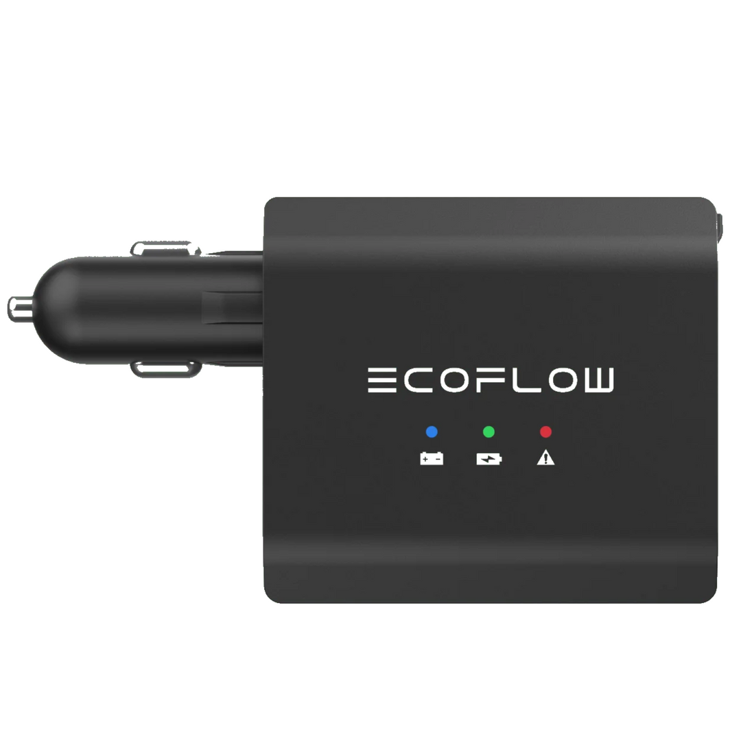EcoFlow Smart Auto Battery Charger Portable Fast Charging For Cars and Devices, compact design for fast charging on the go.