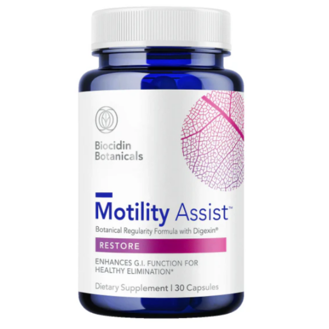 Biocidin Botanical Formulas Biocidin Motility Assist Gut 30 Capsules Plant Based
