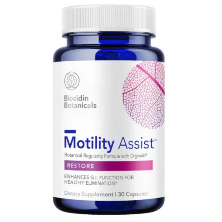 Biocidin Botanical Formulas Biocidin Motility Assist Gut 30 Capsules Plant Based