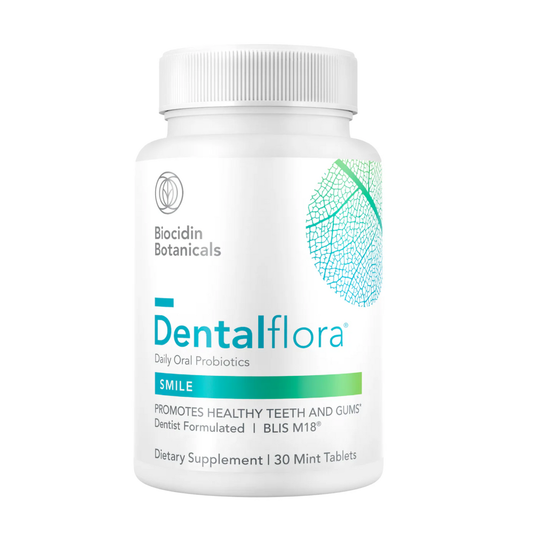 Biocidin Botanical Formulas Dentalflora Daily Oral Probiotic 30 Mint Capsules
