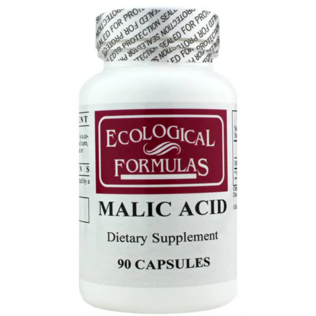 Ecological Formulas C Malicacid dietary supplement bottle with 90 capsules for cellular energy support.