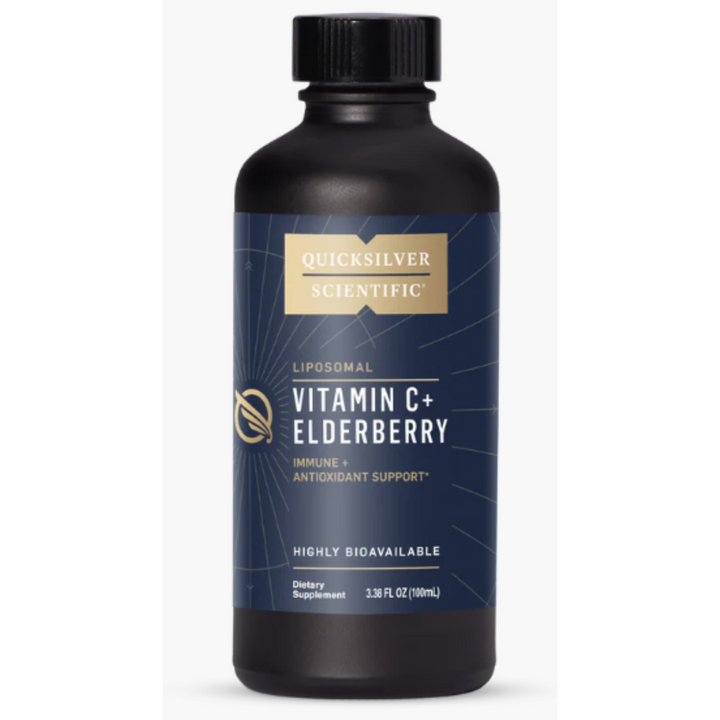 Quicksilver Scientific Liposomal Vitamin C+ Elderberry 100 mL For Immune Health