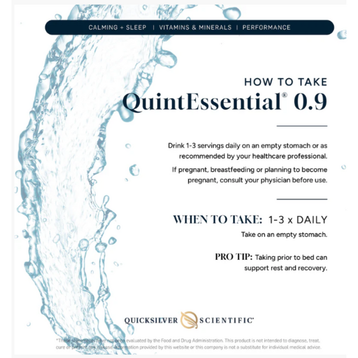 Quicksilver Scientific Quintessential 0.9 Isotonic Mineral Hydration 30 Sachets