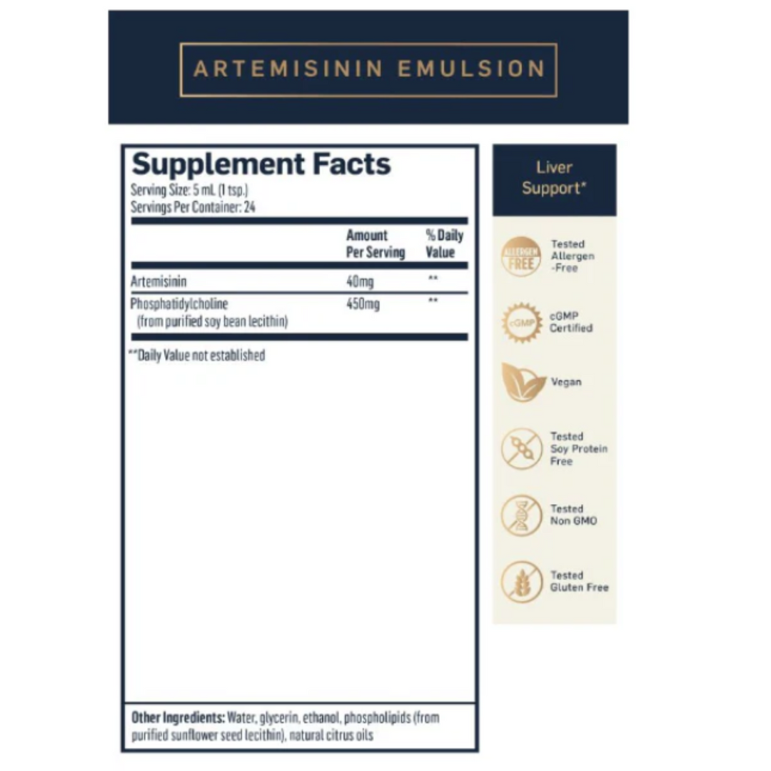 Quicksilver Scientific Artemisinin GI Microbial Detox Support Gel Formula 4 Oz