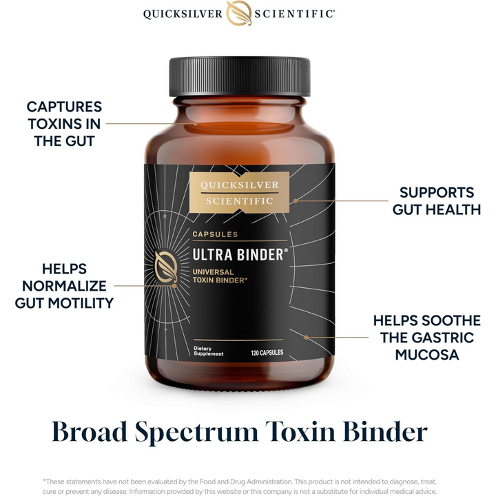 Quicksilver Scientific Ultra Binder Detox and Toxin Binding Support 120 Caps