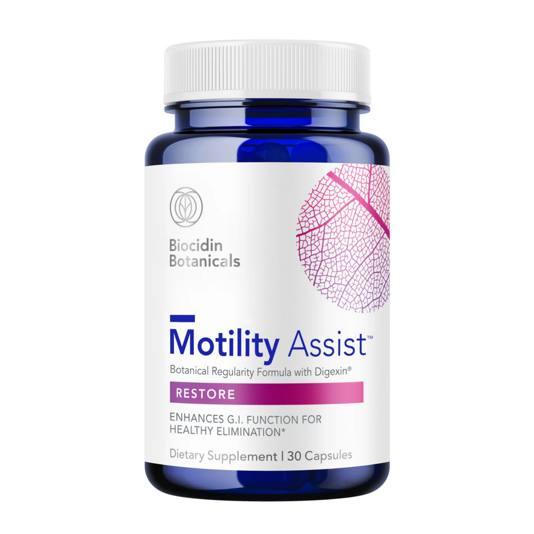 Biocidin Botanical Formulas Biocidin Motility Assist Gut 30 Capsules Plant Based