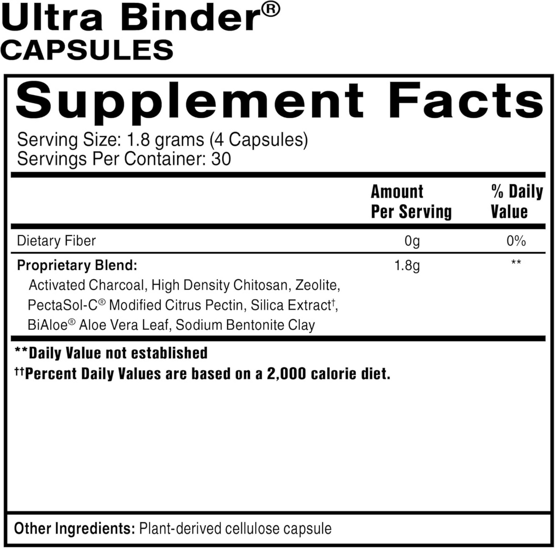 Quicksilver Scientific Ultra Binder Detox and Toxin Binding Support 120 Caps