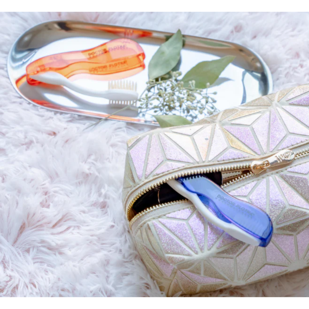 Mouthwatchers Travel Toothbrush Single Folding Compact Dental Hygiene Support